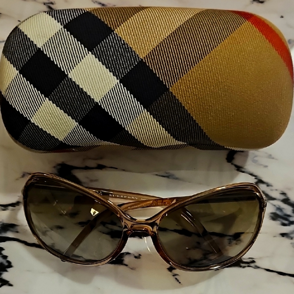 Authentic Burberry sunglasses with case